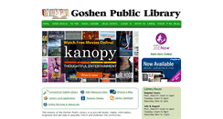 Desktop Screenshot of goshenpublib.org