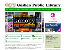 Tablet Screenshot of goshenpublib.org